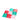 MINI TIC TAC TOE - PALM BEACH (GREEN, PINK, RED)