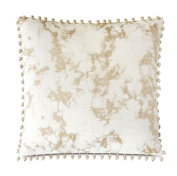 MARCEAU BALL TRIM DECORATIVE PILLOW