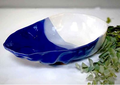 Large Oval Ripple Bowl