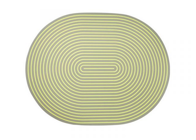 Lacquer Stripe Placemats- Grey/Yellow